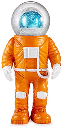 DONKEY Summerglobe | The Giant Marstronaut | Große Astronauten Figur mit Schneekugel, 30 cm hoch