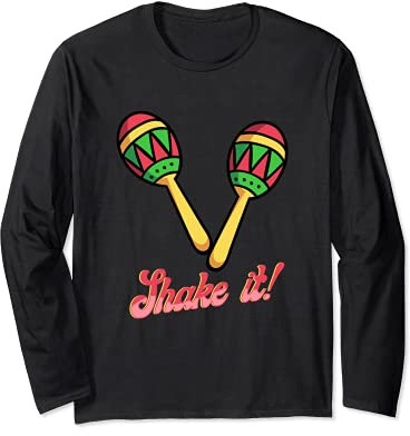 Shake It Joueur Maracas Musique Mexicaine Shaker Rumba Manche Longue