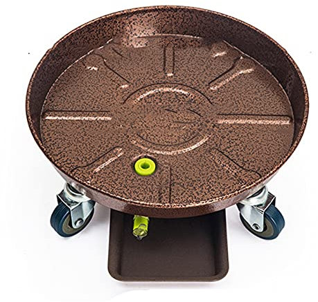 luckxuan Bonsai Ständer Pflanzgefäß Trolley Steel Duty Anlagenständer mit abschließbaren Caster Rädern Pflanze Dolly Indoor/Outdoor hält 280 lbs Starkes und Robustes Design Vase Podest