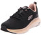 Skechers Women's Vapor Foam Midnight Glimmer, Black Mesh/Rose Gold Trim, 7 UK