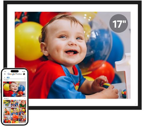 Cozyla Frame: 17 Digital Picture Frame with Large Display No Subscription