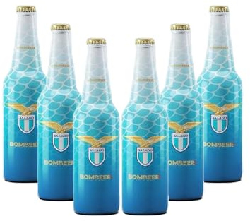 Bombeer Birra Originale By Christian Vieri della LAZIO - Puro Malto 6 Bottiglie di Vetro da 33cl - Made in Italy