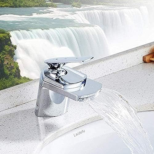 Robinet de lavabo Cascade, mitigeur à Levier Unique, Robinet Cascade avec vidange escamotable