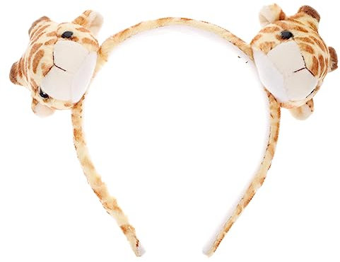 MUSISALY Kopfschmuck Giraffen Stirnband Cartoon Tiere Party Kostüm Zubehör Dschungel Geburtstag Foto Requisiten Cosplay Verkleidungszubehör