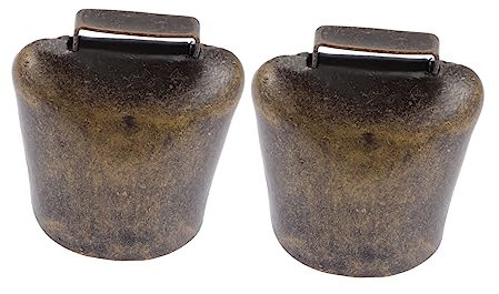 BELLIFFY Campanelli Rustici in Ferro Per Bestiame 2 Pezzi Ornamenti Per Collare Per Bestiame Accessori Agricoli Per Campanelli