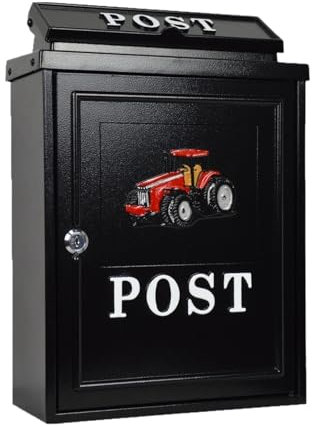 CSSHNL Cassetta Postale Cassetta Postale Villa Cassetta Postale Inglese Antica Antipioggia Cassetta Postale Esterna Cassetta Postale Creativa Posta in Arrivo(Car)