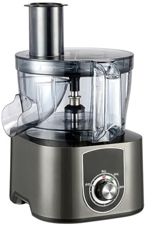 Cortadora de Verduras Comercial, Cortadora Eléctrica, Cortadora Ajustable para Cebollas y Papas, Cortadora y Rebanadora Multifuncional para Una Preparación Eficiente En La Cocina,Gray