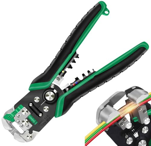 Pinza spelafili autoregolante, 3 in 1, strumento automatico per spelafili e tagliafili, strumento spelafili automatico con taglierine e crimpatrici, pinze spelafili automatiche per spelafili, taglio e