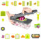 Veloga Soach Mandoline Vegetable Chopper, Multi-Functional Kitchen Gadgets with Adjustable Blades Salad Chopper Slicer, Compact Kitchen Chopper Vegetable Cutter for Easy Food Preparation (16 in 1)