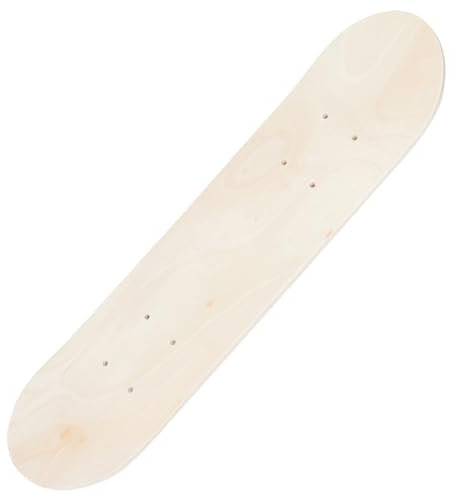 BESPORTBLE Blanko Skateboard Deck Doppelseitig Holz für Selbstgemacht Graffiti Unfertiges Skateboard zum Bemalen für Kinder Kunsthandwerk und Kreativität
