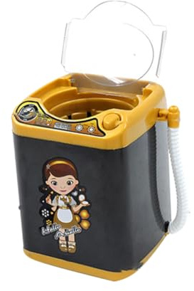LOPUNER Mini Washing Machine Toy Electric Puff Washing Machine Plaything for Boys and Girls Household Cleaning Simulation Toy Appliance