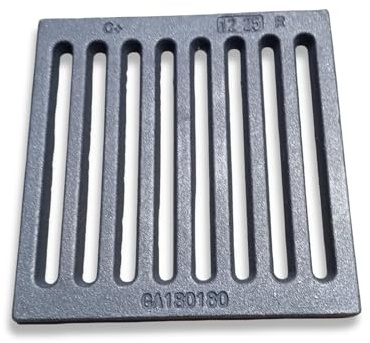 18 x 18 x 1 cm – Parrilla de hierro fundido para recoger cenizas | Apta | Parrilla de hierro fundido macizo resistente al calor, ideal para recoger cenizas en chimeneas, estufas y chimeneas térmicas
