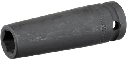 GEDORE red Impact wrench socket, Socket, 1/2 12.5 mm drive, Hex, AF 17 mm, Long, Machine-operated, Automotive, R63001716