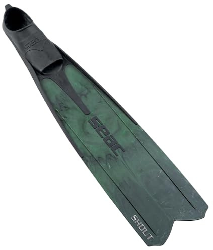 Seac Unisex-Adult Shout Lange Fußteilflossen für die Unterwasserjagd und zum Freitauchen