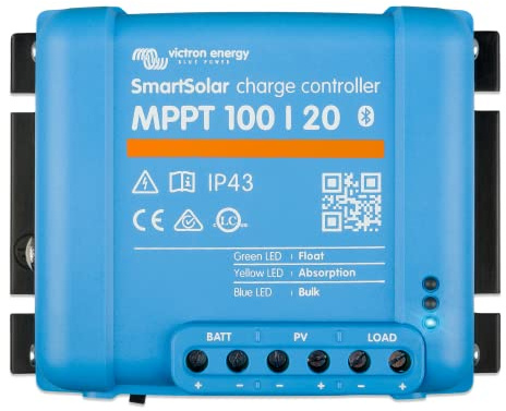 Victron Energy SmartSolar MPPT 100V 20 ampères 48-Volt Contrôleur de Charge Solaire (Bluetooth)