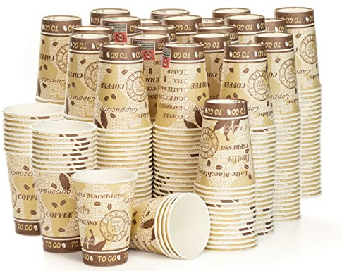 Octopus 1000x Trinkbecher, Coffee to go Pappbecher, Kaffeebecher mit 180 ml Füllvolumen