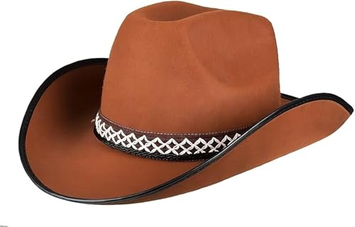 Boland 54370 - Cappello da Cowboy, per Bambini, Colore: Marrone