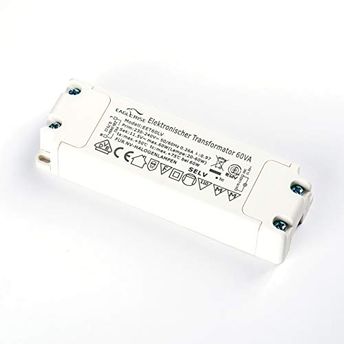 Elektronischer Transformator Eaglerise EET60LV 20-60W 12V Halogen Trafo dimmbar