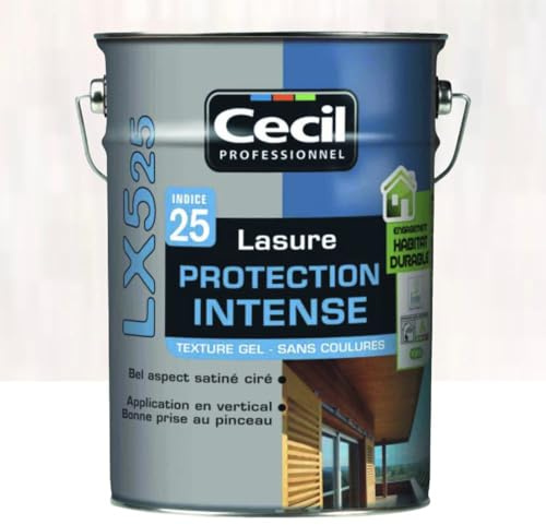Cecil Lasure LX525 Protection Intense Bois blanchi 5 L