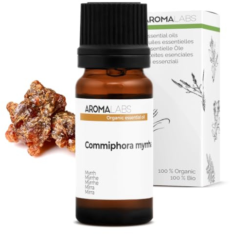 Mirra BIO (Commiphora myrrha) - 10 mL - Aceite Esencial Quimiotipado y Certificado AB/Cosmos - Aroma Labs