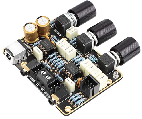 DollaTek NE5532 Mini Preamlifier Tonboard Aktiver Filter Verstärker Vorverstärker mit Einstellungs-Lautstärkeregler für Heimkino