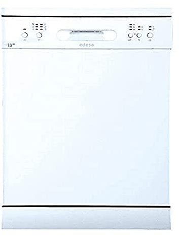 Edesa | Lavavajillas de Libre Instalación | Modelo EDW-6130 WH | Ancho de 60 cm | 6 Programas | Acabado en Color Blanco | Clase de Eficiencia Energética E