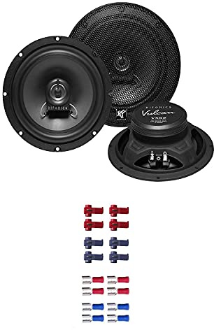 Hifonics VX 62 Lautsprecher mit Einbauset passend für Peugeot 206 ab 1998 Türen vorne 360 Watt 165mm 2 Wege Koax