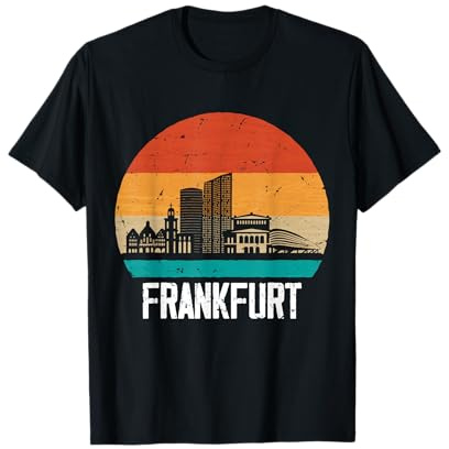 Frankfurt Skyline Retro Vintage Souvenir Frankfurt T-Shirt