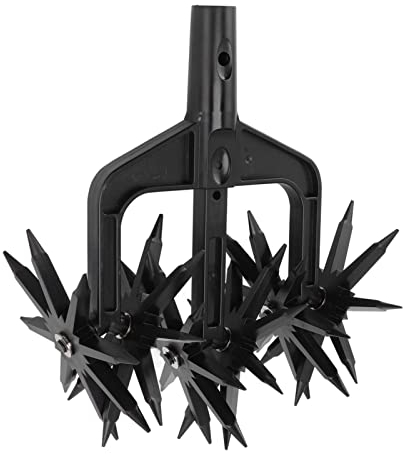 Folanda Coltivatore Rotativo, Set di Scarificatore del Terreno Staccabile, Regolabile Resistente all'Usura 2 in 1 Arieggiatore Ventilato Motozappa da Giardinaggio, Strumento per Girare Il Terreno