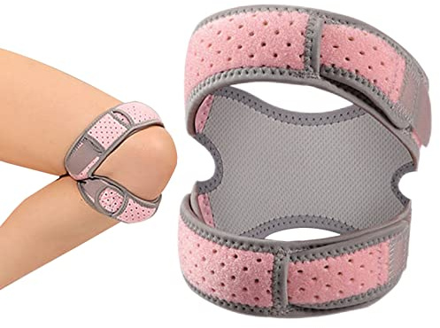 Genouillère rotulienne - Sangle rotulienne respirante | Genouillère absorbant les chocs Protège les genoux Gel de silice intégré fixe pour la déchirure du ménisque, coureur Tumotsit