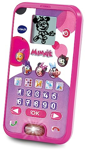 Vtech Minnies Lernhandy – Mit den Originalstimmen von Minnie und Daisy sowie spannenden Lernspielen – Für Kinder von 2-5 Jahren