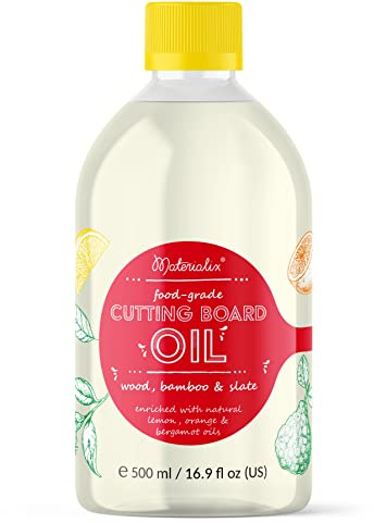 Materialix Cutting Board Oil - lemon, orange & begamot, 500ml (bottle)