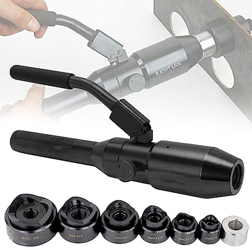 XDLYWUZIQ Kit De Sacabocados Hidráulicos, Perforadora De Láminas De Metal Excavadora De Agujeros Hidráulica, Herramientas De Atornillado De Láminas De Metal, para Aluminio, Latón,Blue