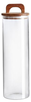 soulnioi Bocal à thé en verre scellé de grande capacité de qualité alimentaire, pot à sucre, pot de rangement rond en verre 28117 (2150 ml)