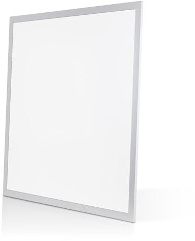 Bright Source 600 x 600mm 40w Recessed Backlit Ceiling Tile Panel Light, Self Test Emergency & 0-10V Dimmable, 4000K Cool White, 3600lm, Includes LED Driver, Low-Glare UGR<19, Flicker Free