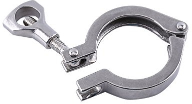Tri-pince Sanitaire, Trèfle à Trois Pinces Robustes en Acier Inoxydable, Virole à Trois Pinces 50.5MM, 1 Paquet (Virole à trois pinces 50,5 mm)