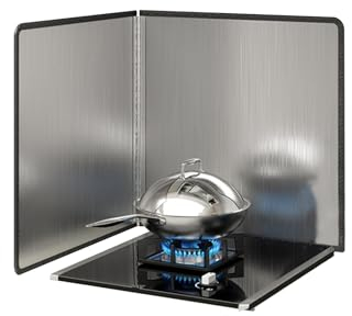 Spritzschutz Küchenrückwand Spritzschutz Faltbar Leicht zu Reinigen Pfannen Spritzschutz küchenwand spritzschutz für Küchen, Herd, Pfanne, Wand (40 x 40 cm)