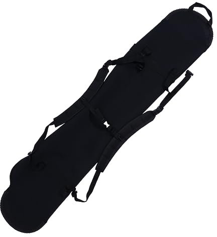 Anneome Schutzhülle Für Snowboard Leichte Snowboardtasche Aufbewahrungsbeutel Für Snowboard Schwarz Schützt Und Zubehör Bei Reisen Mit Auto Bahn Oder Flugzeug