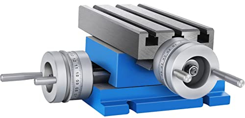 VEVOR - Mesa deslizante de perforación (185 × 100 mm, mesa de trabajo de fresado compuesto, mesa de perforación cruzada, alta precisión, multifuncional, para fresadora y taladradora, soporte de
