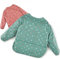 knorr-baby 2er Set Baby Lätzchen mit Ärmeln und Auffangschale, wasserdichtes Ärmellätzchen - OEKO-TEX® Standard 100 geprüft
