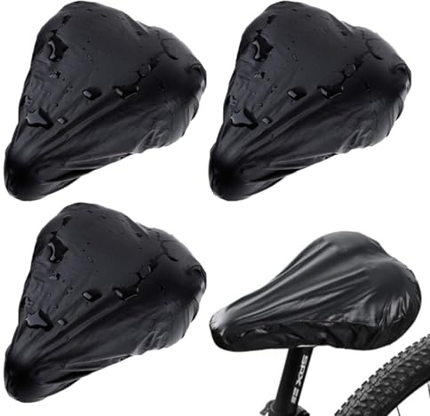 Fahrradsattel Regenschutz, 3 StüCk Sattelschutz Wasserdicht Fahrrad, PVC Fahrradsattel üBerzug