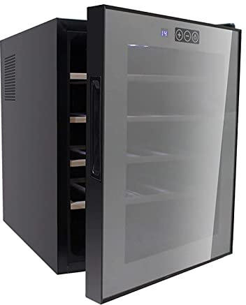Enfriador de vino Refrigerador de vino incorporado o independiente 20 botellas Se adapta a botellas grandes como champán y vino Función de reducción de ruido de zona única con carcasa Puerta de vidrio
