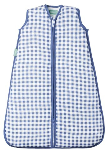 molis&co - Baby Schlafsack 2.5 TOG - Ganzjahres Schlafsack - Babyschlafsack Neugeborene - Premium-Musselin, ärmellos Winterschlafsack wattiert - Premium Qualität - Fjord (70 cm)
