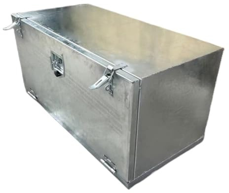 Boîte à Outils en Aluminium, Boîte à Outils pour Benne de Pick-Up, Boite de Rangement, Boîte à Outils pour Remorque Utilitaire pour Camion, Pick-Up, Camping-Car, Remorque(120x50x50cm/47x19.5x19.5in)