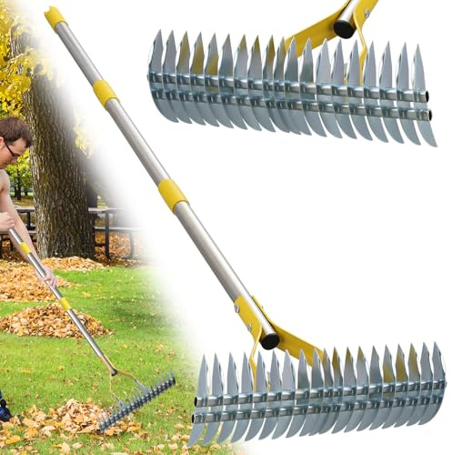 Thatch Rake for Lawn and Garden