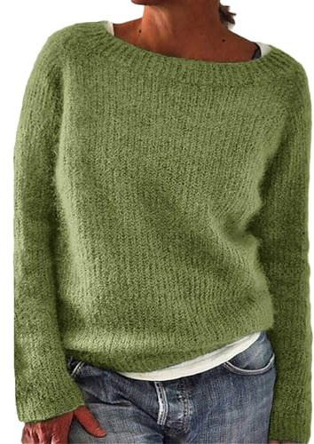 Maglione norvegese da donna inverno caldo chic maglione aperto lavorato a maglia girocollo a maniche lunghe felpe fantasia jacquard top taglia grande leggero comodo abbigliamento donna autunno inverno