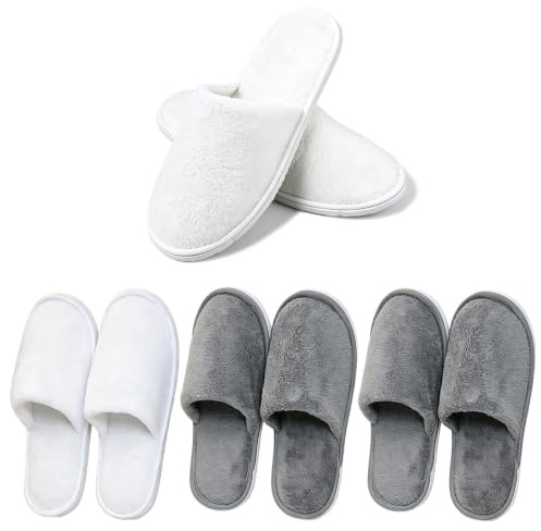 4Pairs Hotel Slippers Multipack Spa Slippers for Women Hotel Slippers Women