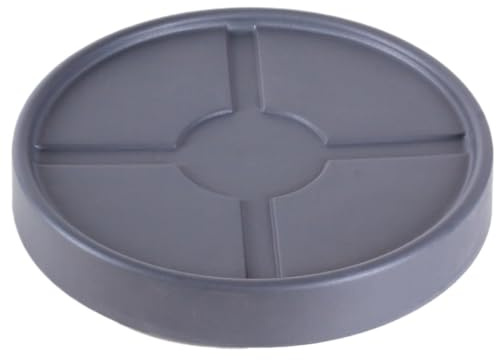 GAOJUNAN Carrello Portavasi Base Mobile con Ruote, Puleggia di Supporto Inferiore, Rullo, Piatto Portafiori, Ruota Universale, Vassoio Arredamento Giardino(Grey,23cm)