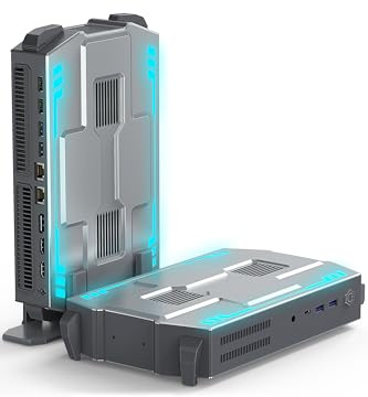 NAIKLULU 2025 Mini PC Gaming i9-12900HK (2,5 a 5,0 GHz) Processor, 32GB RAM 1TB SSD Mini Ordenador PC Gamer, Micro Desktop Computer Sobremesa Soporta Pantallas 4K/Tipo-C/RJ45(Gigabit Ethernet)