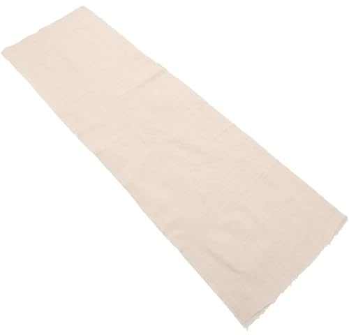 Healifty Tela de Lino para Bordado DIY 50x160 Cm Color Beige, Tejido de Rejilla para Punto de Cruz y Costura, Conjunto de Telas de Bordado Portátil para Manualidades Creativas